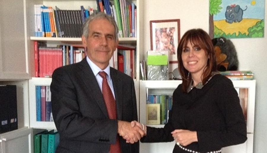 La consigliera di parità Cavallarin con Roberto Scarpa La consigliera di parità Cavallarin con Roberto Scarpa