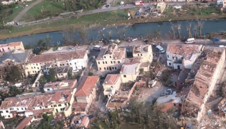 Danni del tornado in Riviera del Brenta Danni del tornado in Riviera del Brenta