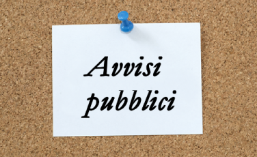 Avvisi pubblici all'albo on line