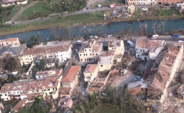 Danni del tornado in Riviera del Brenta