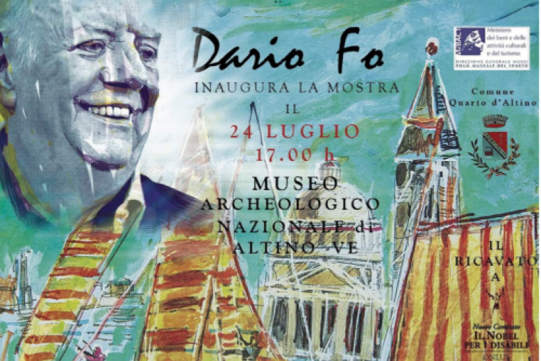 Dario Fo al Museo archeologico di Altino