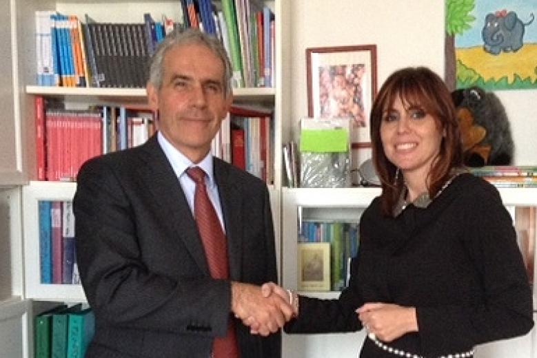La consigliera di parità Cavallarin con Roberto Scarpa La consigliera di parità Cavallarin con Roberto Scarpa