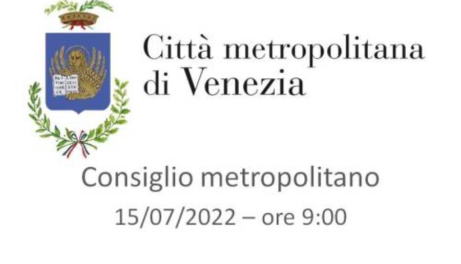 Consiglio metropolitano in diretta streaming