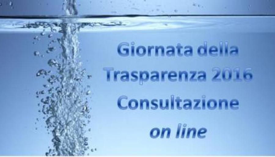 Giornata della trasparenza on line Giornata della trasparenza on line